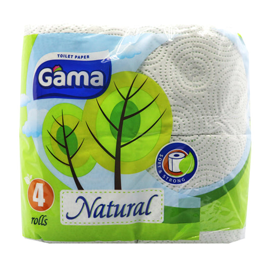 GAMA NATURAL ΧΑΡΤΙ ΥΓΕΙΑΣ 3ΦΥΛΛΟ (4 ΡΟΛΛΑ) (ΒΙΟΔΙΑΣΠΩΜΕΝΟ)
