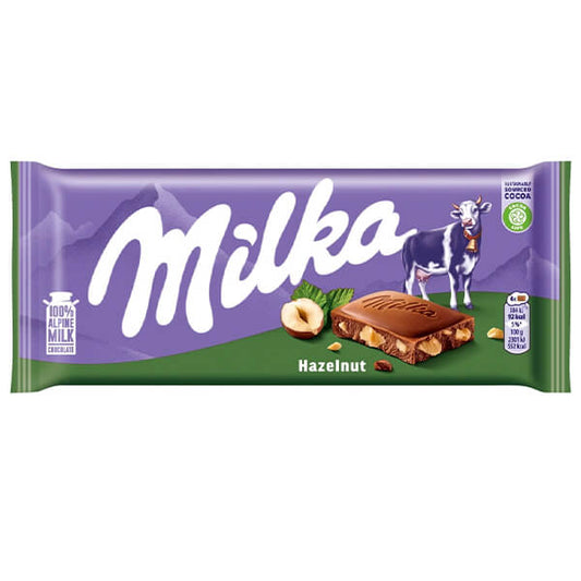 MILKA ΣΟΚΟΛΑΤΑ 90gr - (CRASHED HASELNUTS)