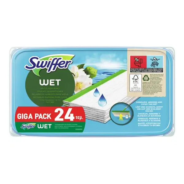 SWIFFER ΑΝΤΑΛΛΑΚΤΙΚΑ ΥΓΡΑ ΠΑΝΑΚΙΑ (24τεμ.)
