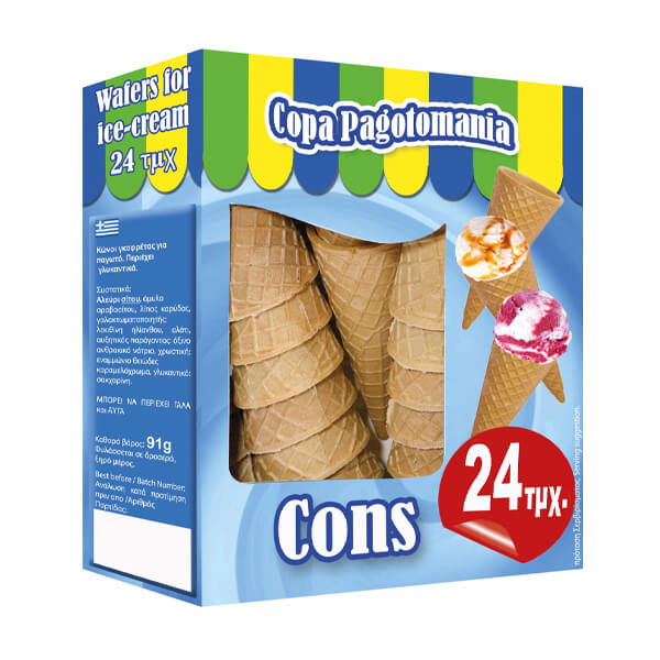 PAGOTOMANIA ΚΩΝΟΣ ΠΑΓΩΤΟΥ 91gr. (24 τεμ.)