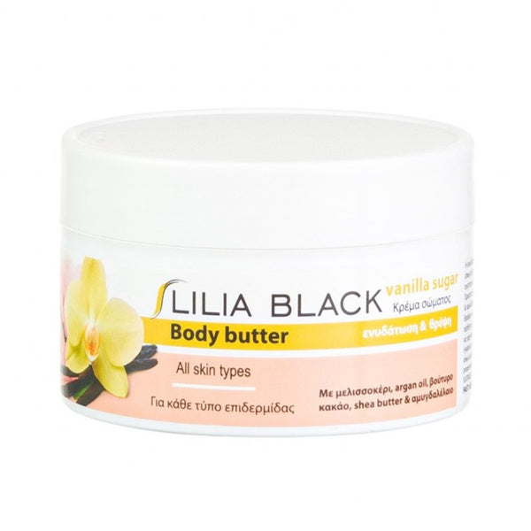 LILIA BLACK BODY BUTTER 250ml - (ΒΑΝΙΛIA & ΖΑΧΑΡΗ)