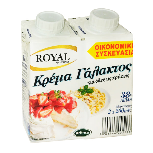 ROYAL ΚΡΕΜΑ ΓΑΛΑΚΤΟΣ 36% (2x200ml) - (10.1.270)