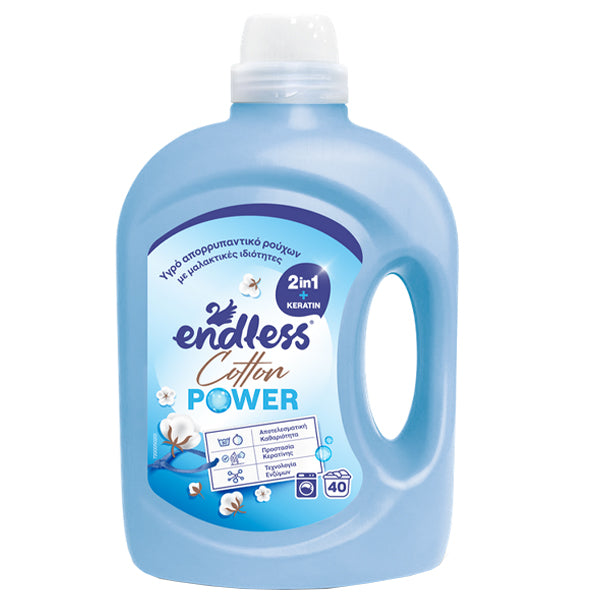 ENDLESS ΥΓΡΟ ΠΛΥΝ.ΡΟΥΧΩΝ (2 σε 1) 2lit - (COTTON POWER)