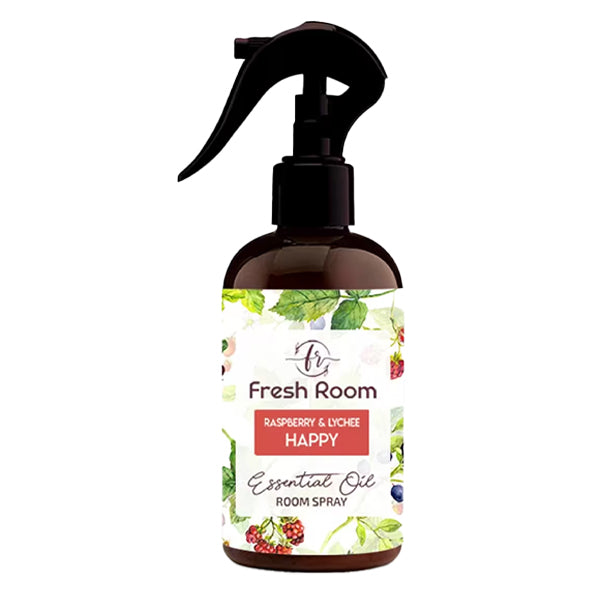 FRESH ROOM SPRAY ΑΡΩΜΑ ΧΩΡΟΥ 400ml - (ΑΝΤΛΙΑ) (RASPBERRY & LYCHEE) (HAPPY)