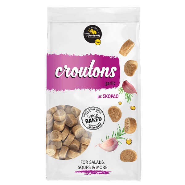 ΤΣΑΤΣΑΚΗΣ ΚΡΟΥΤΟΝ 150gr. - (ΕΛAΙΟΛΑΔΟ & ΣΚΟΡΔΟ)