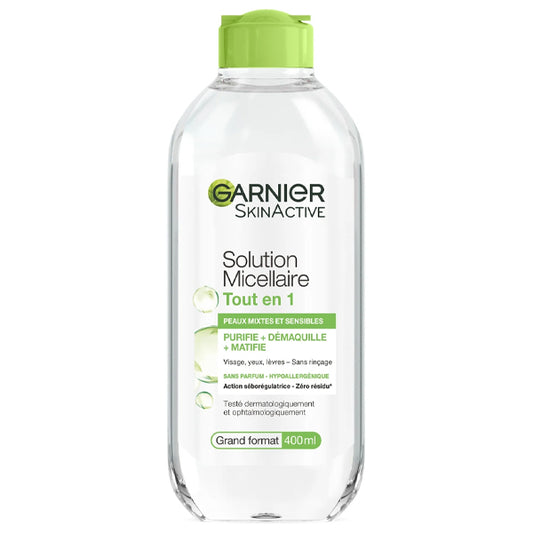 GARNIER ΔΙΦΑΣΙΚΟ ΝΕΡΟ MICELLAIRE 400ml - (ΝΤΕΜΑΚΙΓΙΑΖ/SENSITIVE SKIN)