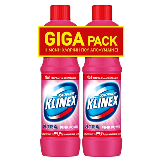 KLINEX ΧΛΩΡΙΝΗ ΠΑΧΥΡΕΥΣΤΗ (2x1250ml) - (ΡΟΖ)