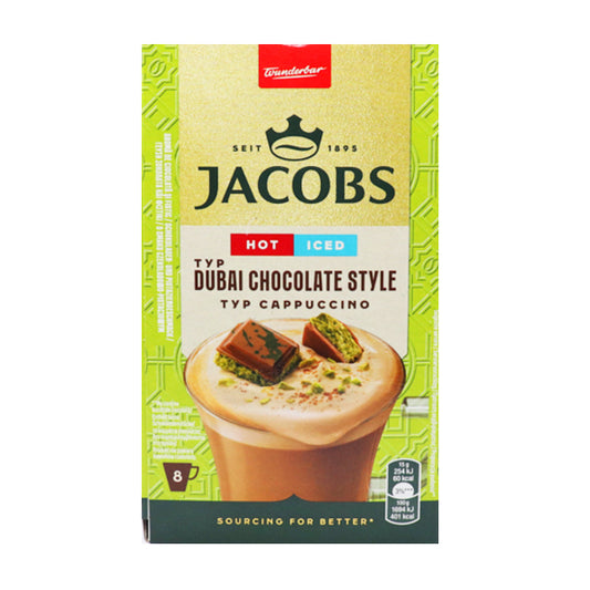 JACOBS STICKS ICED CAPPUCCINO (8τεμ.x15gr.) - (DUBAI CHOCOLATE)