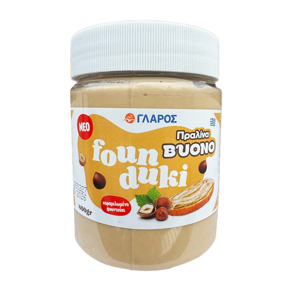 ΓΛΑΡΟΣ FOUNDUKI ΠΡΑΛΙΝΑ 400gr. - (BUONO)