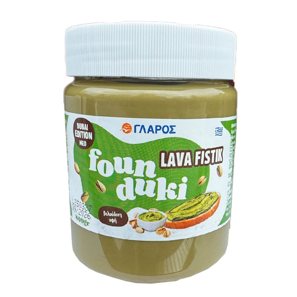 ΓΛΑΡΟΣ FOUNDUKI ΠΡΑΛΙΝΑ 400gr. - (LAVA FISTIK)