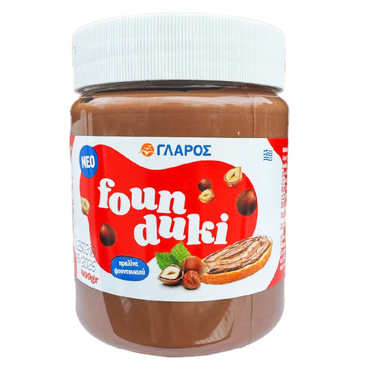 ΓΛΑΡΟΣ FOUNDUKI ΠΡΑΛΙΝΑ 400gr.
