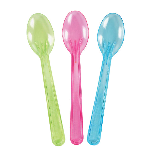 LUX PLAST ΚΟΥΤΑΛΙΑ ΓΛΥΚΟΥ 3χρωματα 1/1 (100τεμ.) 12cm - (ΕΠΑΝΑΧΡΗΣΙΜΟΠΟΙΟΥΜΕΝΑ)