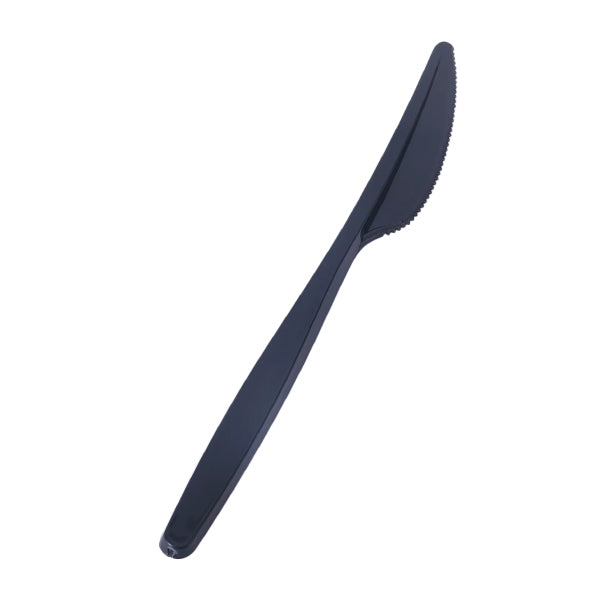 LUX PLAST ΜΑΧΑΙΡΙΑ ΜΑΥΡΑ 18cm 1/1 (100τεμ.) - (ΕΠΑΝΑΧΡΗΣΙΜΟΠΟΙΟΥΜΕΝΑ)