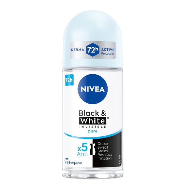 NIVEA ROLL-ON WOMEN 50ml - (B & W) (INVISIBLE) (PURE)