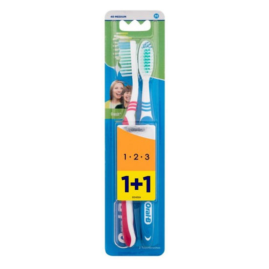 ORAL-B ΟΔΟΝΤΟΒΟΥΡΤΣΑ 1-2-3 - (2τεμ.) (ΜΕΤΡΙΑ)