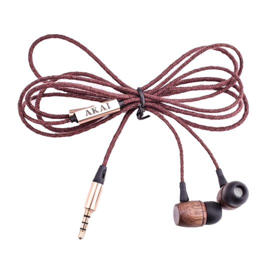 AKAI BTE-W200F KΑΦΕ ΒAMBOO IN-EAR ΑΚΟΥΣΤΙΚΑ ΜΕ ΚΑΛΩΔΙΟ 1.2Μ