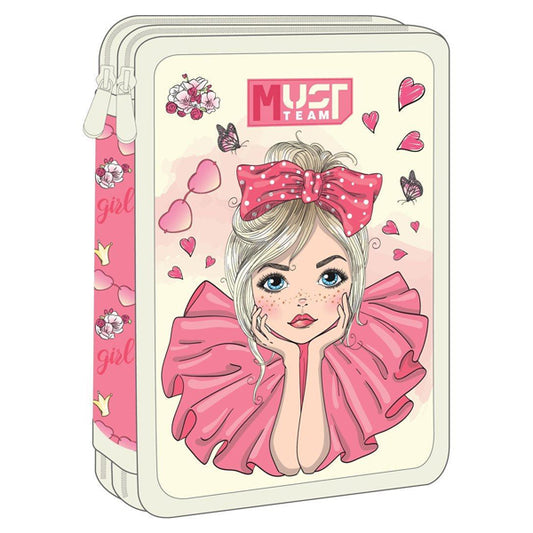 ΣΧΟΛΙΚΗ ΚΑΣΕΤΙΝΑ ΔΙΠΛΗ ΓΕΜΑΤΗ MUST TEAM PRETTY GIRL