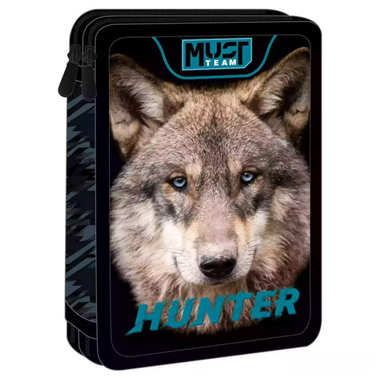 ΣΧΟΛΙΚΗ ΚΑΣΕΤΙΝΑ ΔΙΠΛΗ ΓΕΜΑΤΗ MUST TEAM WILD WOLF