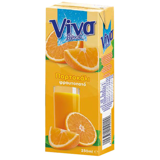 VIVA 250ml - (ΠΟΡΤΟΚΑΛΙ ΦΡΟΥΤΟΠΟΤΟ)