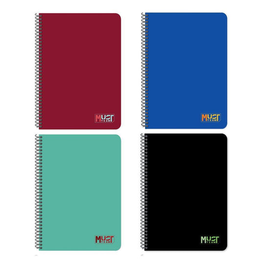 ΤΕΤΡΑΔΙΟ ΣΠΙΡΑΛ A4 2Θ 60Φ MONOCHROME MUST TEAM 4ΧΡ