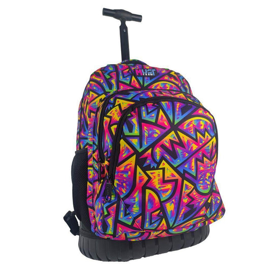 ΤΣΑΝΤΑ ΤΡΟΛΕΪ MUST TEAM INSPIRATION ABSTRACT PATTERN 3 ΘΗΚΕΣ ΜΕ ΜΟΝΟ ΧΕΡΟΥΛΙ ΚΑΙ 2 ΡΟΔΕΣ