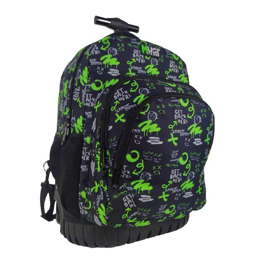 ΤΣΑΝΤΑ ΤΡΟΛΕΪ MUST TEAM INSPIRATION GET BACK HERE 3 ΘΗΚΕΣ ΜΕ ΜΟΝΟ ΧΕΡΟΥΛΙ ΚΑΙ 2 ΡΟΔΕΣ