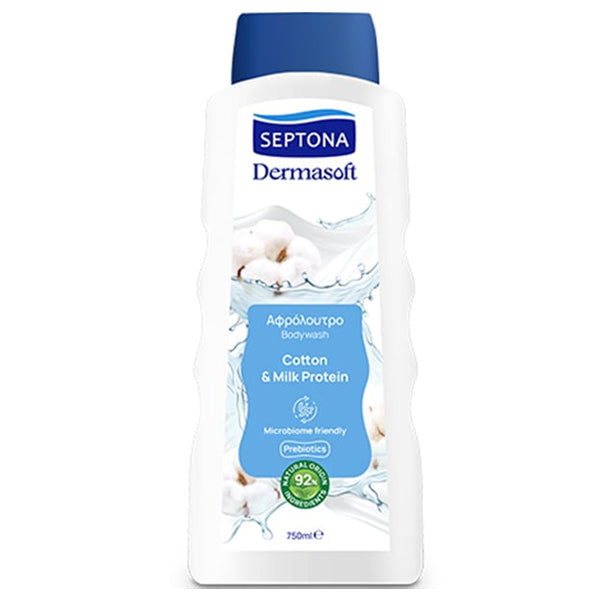 SEPTONA DERMASOFT ΑΦΡΟΛΟΥΤΡΟ COTTON & MILK PROTEIN 750ml