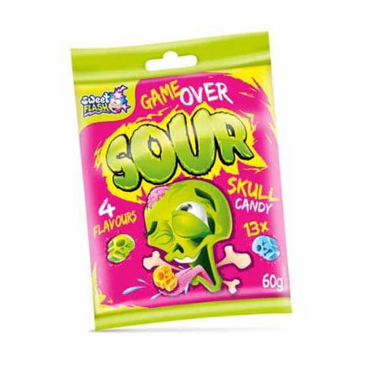 SOUR SKULL ΖΑΧΑΡΩΤΑ 60gr. - (GAME OVER)