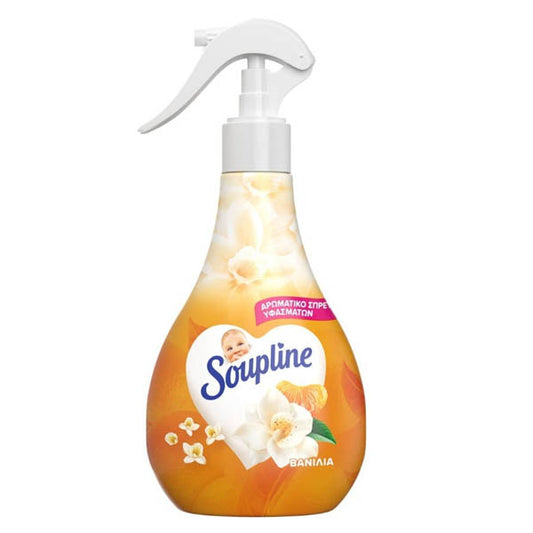 SOUPLINE SPRAY ΥΦΑΣΜΑΤΩΝ 300ml - (ΒΑΝΙΛΙΑ)