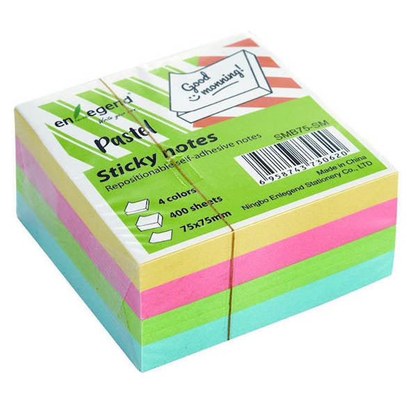 ENLEGEND ΚΥΒΟΣ ΑΥΤΟΚΟΛΛΗΤΕΣ ΣΗΜΕΙΩΣΕΙΣ ΝΕΟΝ 400φυλλα - (75x75) (POST-IT)