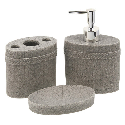 SMS-890 ΚΕΡΑΜΙΚΟ ΣΕΤ ΜΠΑΝΙΟΥ DISP.ΣΕΤ/3 ΜΠΕΖ-ΓΚΡΙ