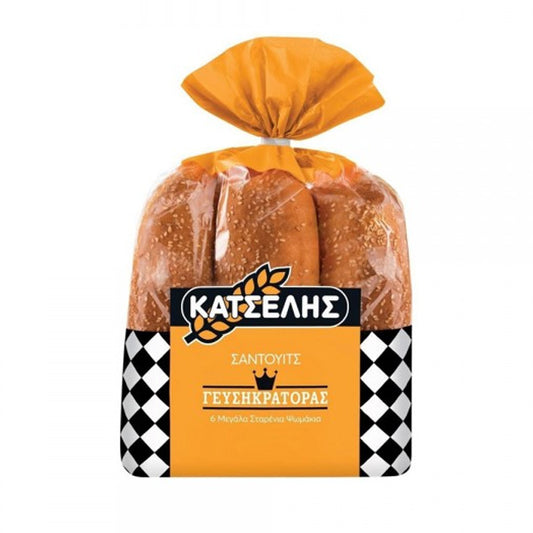ΚΑΤΣΕΛΗΣ ΨΩΜΑΚΙΑ ΓΙΑ ΣΑΝΤΟΥΙΤΣ 480gr. (6τεμ.)