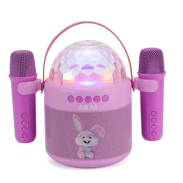 AKAI JOYBOX KIDS-KARAOKE ΗΧΕΙΟ ΜΕ 2 ΑΣΥΡΜΑΤΑ ΜΙΚΡΟΦΩΝΑ &RGB LED
