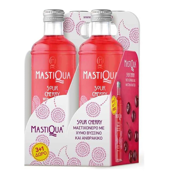 MASTIQUA ΑΝΘΡΑΚΟΥΧΟ ΝΕΡΟ 330ml - (ΒΥΣΣΙΝΟ) (3+1 ΔΩΡΟ)