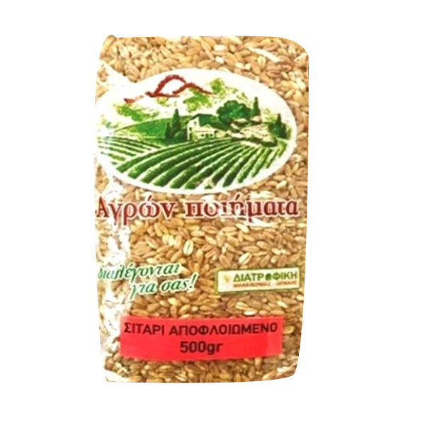 ΑΓΡΩΝ ΠΟΙΗΜΑΤΑ ΣΙΤΑΡΙ ΚΟΚΚΙΝΟ ΑΠΟΦΛΟΙΩΜΕΝΟ 500gr.