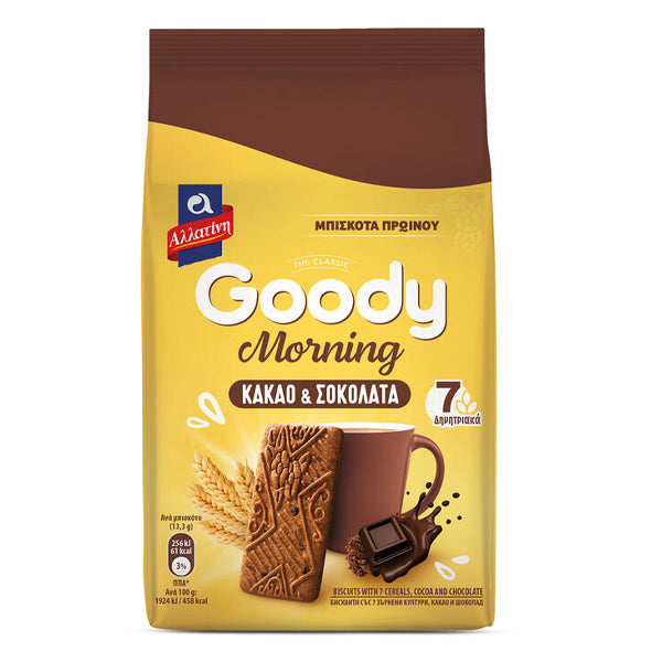ΑΛΛΑΤΙΝΗ GOODY MORNING ΜΠΙΣΚΟΤΑ 160gr. - (ΚΑΚΑΟ ΚΑΙ ΣΟΚΟΛΑΤΑ)