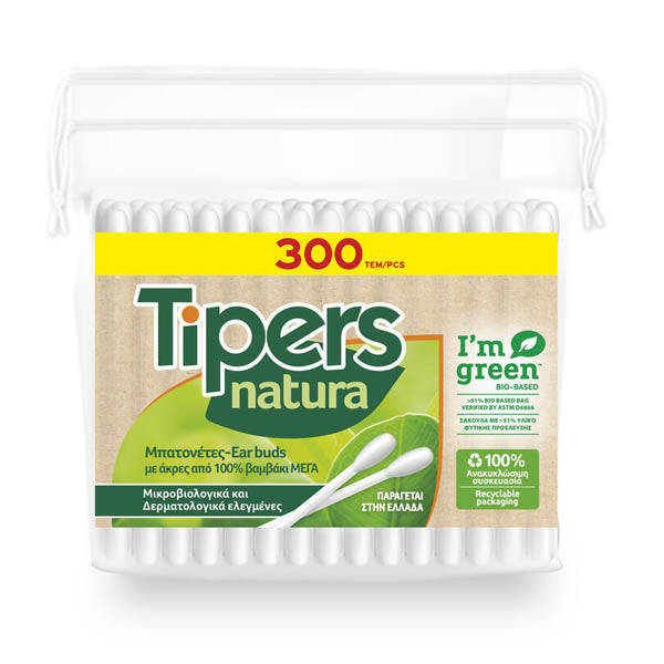 TIPERS NATURA ΩΤΟΚΑΘΑΡΙΣΤΕΣ 300τεμ.