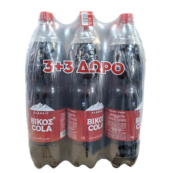 ΒΙΚΟΣ COLA (6x1,5lit) - (3+3 ΔΩΡΟ)