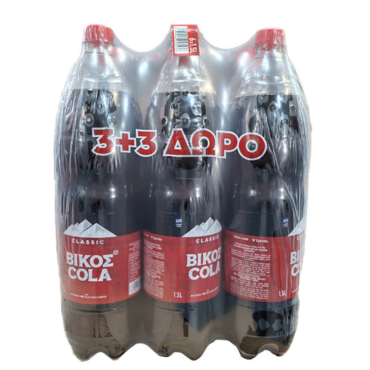ΒΙΚΟΣ COLA (6x1,5lit) - (3+3 ΔΩΡΟ)