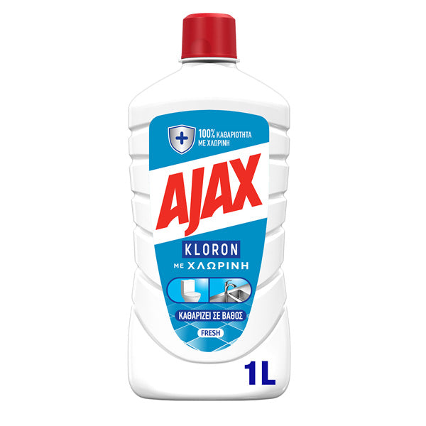 AJAX ΚΑΘΑΡΙΣΤΙΚΟ KLORON ΜΕ ΧΛΩΡΙΝΗ 1lt - (FRESH)