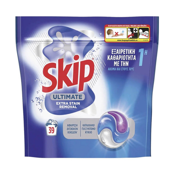 SKIP ΚΑΨΟΥΛΕΣ 39τεμ. TRIO (823gr.) - (ACTIVE CLEAN)