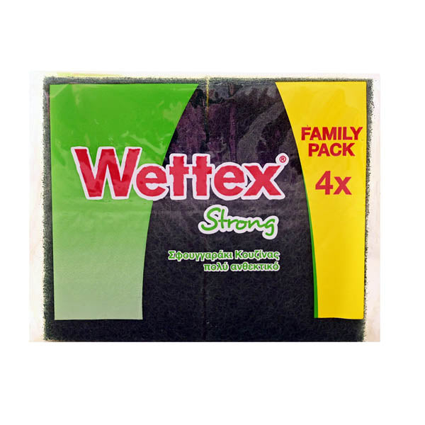 WETTEX ΣΦΟΥΓΓΑΡΙΑ ΚΟΥΖΙΝΑΣ (4τεμ.) - (STRONG)