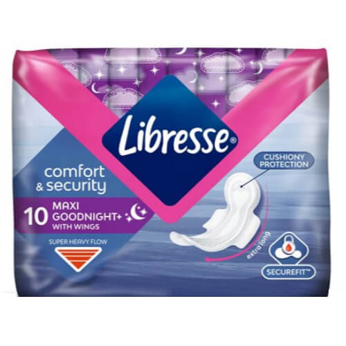 LIBRESSE ΣΕΡΒΙΕΤΑ NIGHT ΜΑΧΙ (10τεμ.)