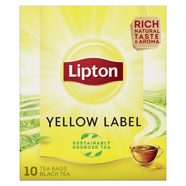 LIPTON ΜΑΥΡΟ ΤΣΑΙ ΦΑΚΕΛΑΚΙ (10x1,5gr) - (YELLOW LABEL)