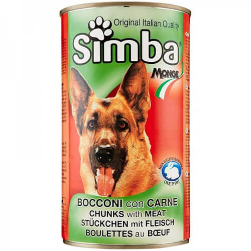 SIMBA ΣΚΥΛΟΤΡΟΦΗ ΚΟΝΣΕΡΒΑ 1230gr - (ΒΟΔΙΝΟ)