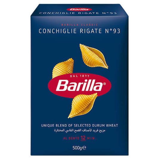 BARILLA 500gr - No 93 (CONCHIGLIE RIGATE)
