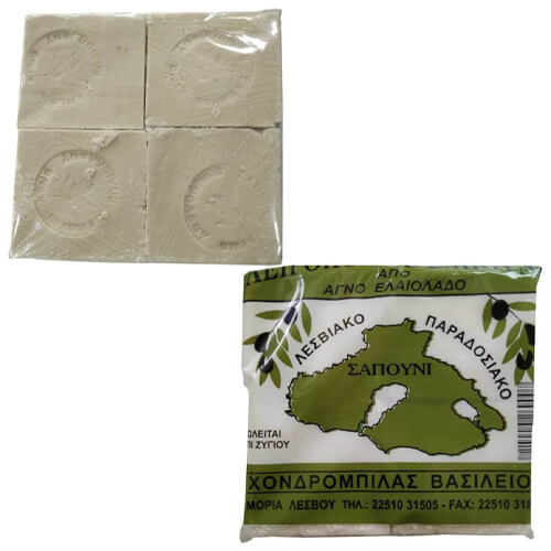 ΣΑΠΟΥΝΙ ΛΕΣΒΟΥ (4x250gr.) - (ΛΕΥΚΟ)