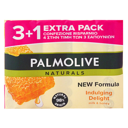PALMOLIVE ΣΑΠΟΥΝI 90gr (3+1 ΔΩΡΟ) - (MILK & HONEY)