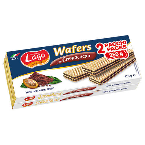 LAGO WAFER 2x125gr - (ΚΑΚΑΟ)