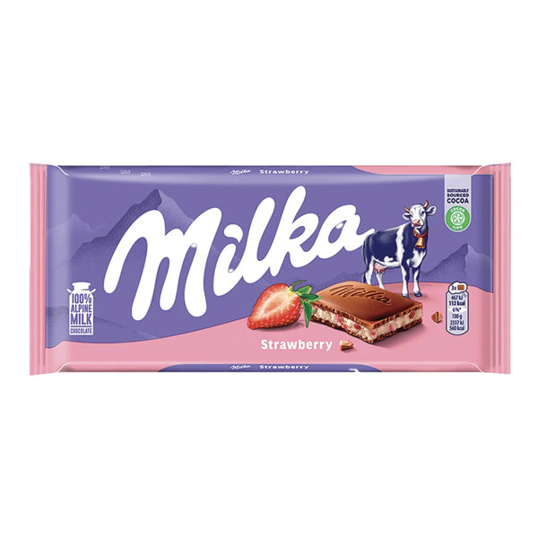 MILKA ΣΟΚΟΛΑΤΑ 100gr - (STRAWBERRY & YOGHURT)